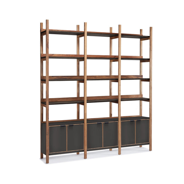 Biblioteca Escalera con Bajo Puertas - Talleres Sustentables
