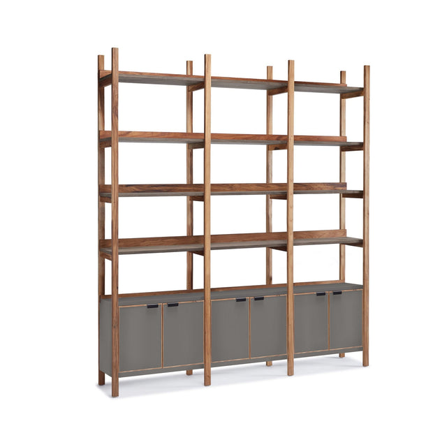 Biblioteca Escalera con Bajo Puertas - Talleres Sustentables